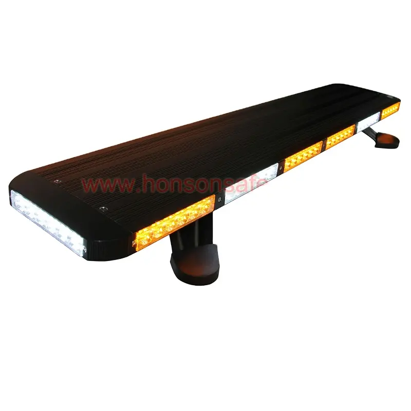 Amber 3W aluminum body vehicle traffic emergency LED warning lightbar