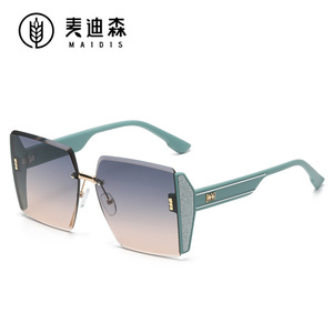 Maidis Square <b>Frame</b> Sunglasses UV400 Protection Large Size For Outdoor Activities Unisex Fashionable Sun Glasses - Product Image 4