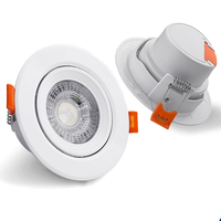 Plafonnier LED encastré à intensité variable, CCT commutable 2700K 4500K 6000K, tricolore, avec commande par bouton-poussoir