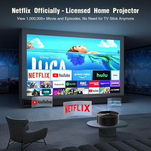 HTP <b>LED</b> LCD 1080P Professional Ultra Brightness Portable <b>Projector</b> With Android OS 260 Lumens Made in China H66 New 5G WiFi MiNi - Product Image 5