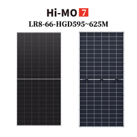 Longi solaire haute capacité N-Type 610W-620W double verre demi-cellule tous les panneaux solaires noirs pour un usage domestique