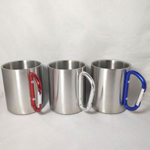 Gobelet isotherme en acier inoxydable à double paroi, personnalisable par sublimation, écologique, avec poignée, pour le camping, la sublimation, les tasses à café, les mugs - Product Image 2