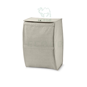 ถุงใส่ผ้าโพลีเอสเตอร์เป็นมิตรต่อสิ่งแวดล้อมพร้อมที่จับฝาและซับในที่สามารถซักได้ทุกฤดู - Product Image 2