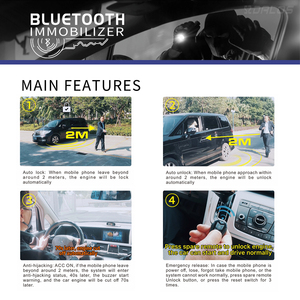 Mesin Immobilizer anti-pembajakan Immobilizer <span class=keywords><strong>Bypass</strong></span> BT Immobilizer untuk kendaraan/Motor/truk - Product Image 4