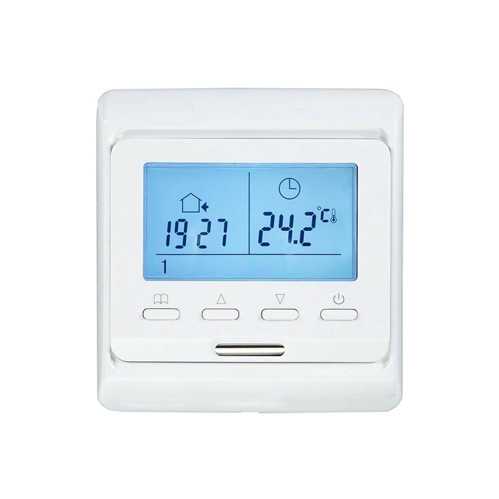 LCD Screen Programmable Digital Electricity Floor Heating Thermostat Room  Thermostat Wired Bimetal Thermostat