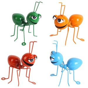 Artisanat en fer forgé le plus vendu : Abeille à double paupière style Art Déco pour décoration murale de <span class=keywords><strong>balcon</strong></span> et de <span class=keywords><strong>jardin</strong></span> - Product Image 1