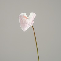 EVA Real Touch 3D handgemaakte kunstmatige Anthurium bloemen met rode roze enkele steel voor bruiloft, huis, feest, afstuderen decoratie