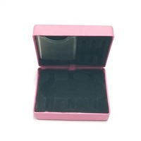 Boîte d'emballage de fléchettes rectangulaire de luxe en cuir PU professionnel avec insert EVA