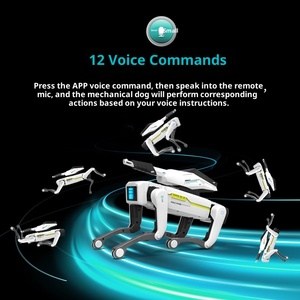 폭발 시뮬레이션 지능형 로봇 개 음성 대화 하이테크 ABS 플라스틱 휴대 전화 원격 제어 완구 장난감 - Product Image 4