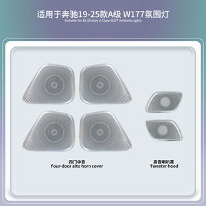 Kit d'éclairage d'ambiance complet W177, éclairage LED pour voiture, éclairage d'ambiance intérieur C118 pour Mercedes Benz Classe A W177 CLA C118 - Product Image 3