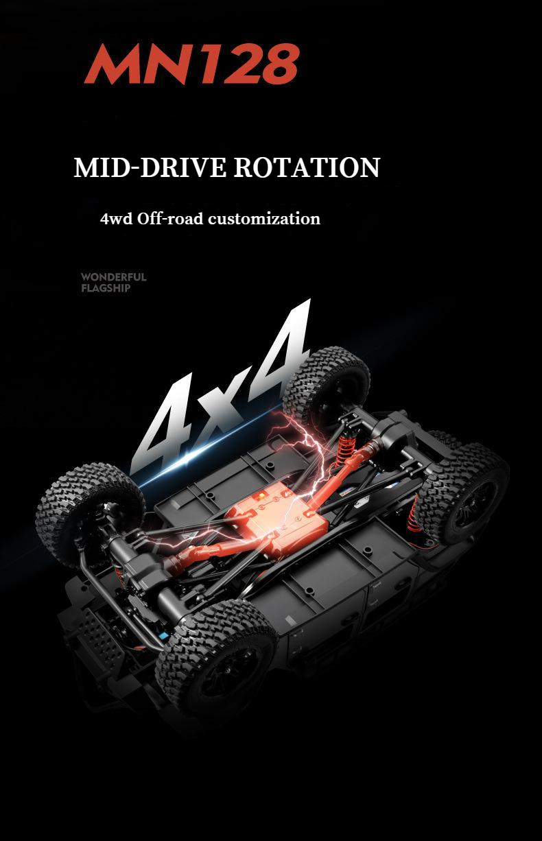 MN-128 2.4G 4WD ラジコンカー 1/12 スケール クライミングオフロードカー