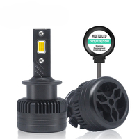 Ampoule de phare LED Série D 6000K CSP 30000LM 12V en aluminium compatible Canbus D1S/D2S/D3S/D4S/D5S/D8S, ajustement universel
