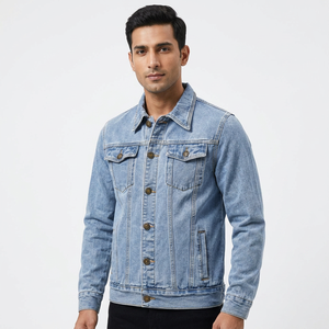 Best Quality Design <b>Fur</b> Lined Denim Jackets for Men Custom Casual Wear Winter Mens Jeans Jacket Perfect men's jackets - Product Image 1