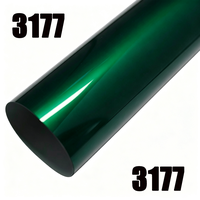 Inventario Local en EE. UU., Envío Gratuito, Vinilo para Automóviles PET de Alto Brillo Color Verde Ágata Oscuro, Película Autoadhesiva para Envolver Automóviles