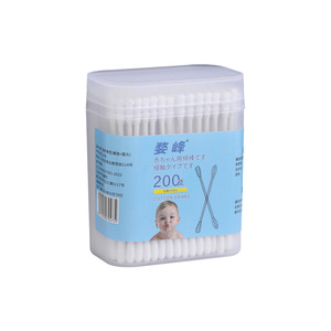 สำลีก้านสำหรับเด็ก 200 ชิ้นต่อแพ็ค แบบสองหัว สำหรับการดูแลและทำความสะอาดประจำวัน - Product Image 5