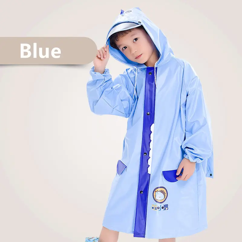 New Design Outdoor Rain Poncho Impermeable Children's Waterproof Polyester Raincoat Kid