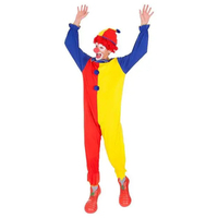 Halloween adulte Clown combinaison chapeau Joker Cosplay noël carnaval fête robe drôle Clown Costume pour hommes