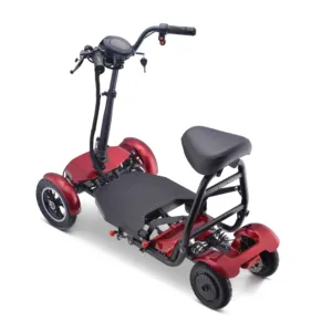 Super Lightweight 100kg Loading Capacity Large Battery Wheelchair Adult Electric Mobility Scooter 4 Wheel