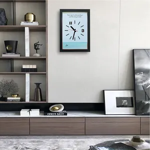 Custom Diy Decor Living Room Square Luxury Wall Clock Big Acrylic Resin Gift Clock Promotional Art Decorative 3D Wall Clocks