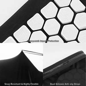 Protector de Pantorrilla Corto, EVA con Diseño de Panal, Anticolisión, Silicona Antideslizante, Alta Elasticidad, Transpirable, Específico para Fútbol - Product Image 3