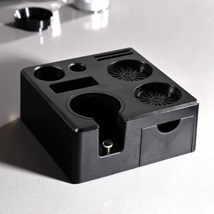 Accesorios de café HIGHWIN ABS Espresso Estación de apisonamiento Portafiltro Soporte Antideslizante <span class=keywords><strong>Barista</strong></span> Tamper Station Knock Box - Product Image 3