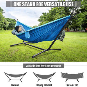 Amaca da esterno portatile in tela da campeggio con supporto in acciaio inossidabile - Product Image 4