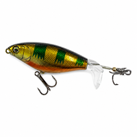 Leurre de pêche rotatif LUSHAZER 80mm 90mm, leurre dur flottant pour surface, leurre sonore pour achigan, brochet, perche, leurre de lancer pour la surface