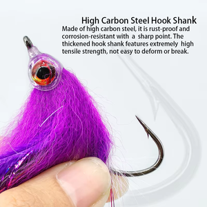 <span class=keywords><strong>Leurre</strong></span> de pêche à la mouche en eau salée 1/0 2/0 avec plume <span class=keywords><strong>pour</strong></span> poissons prédateurs - Product Image 5