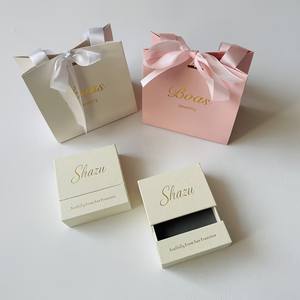 Boîtes en carton rigide avec couvercle coulissant de luxe, logo personnalisé, tiroirs, boîtes à papier à tirer, pour emballage de cadeaux, ruban, bijoux - Product Image 6
