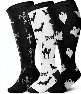 Calze a Compressione Graduata per Polpacci Larghi, Taglie Extra Large XXL XXXL, per Piedi Gonfi, Uomo e Donna - Product Image 1