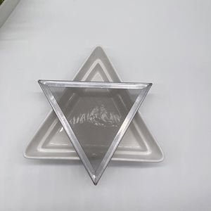 Venta al por mayor Bandejas de germinación de semillas Cuencos de cerámica triangulares con malla de acero Mung Bean Alfalfa Wheatgrass Germinación - Product Image 2