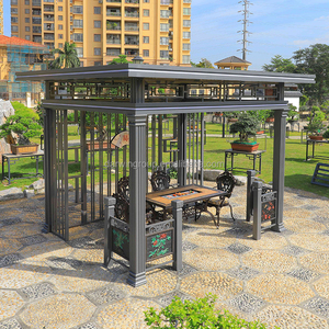 Pérgola de Metal de Tamaño Personalizado, Gazebo Moderno de Aluminio para Exteriores con Sistema Motorizado, para Uso en Piscinas y Jardines - Product Image 2