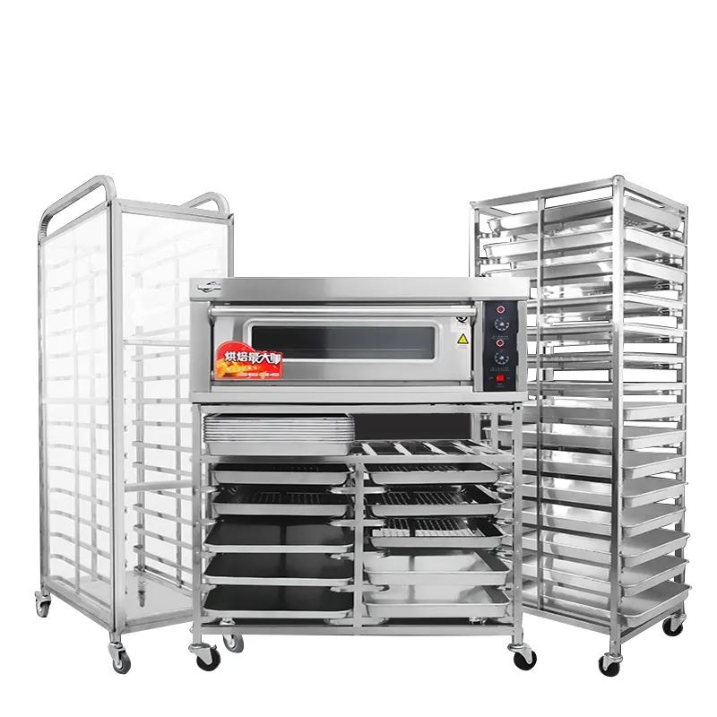 Metal bakery Cooling Rack Baking Tray Trolley with 6/8/9/12/15/18/30 Trays Bakery Trolley