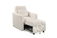 Fauteuil inclinable électrique moderne en tissu bouclé avec port USB, fauteuil pivotant à bascule pour chambre d'enfant