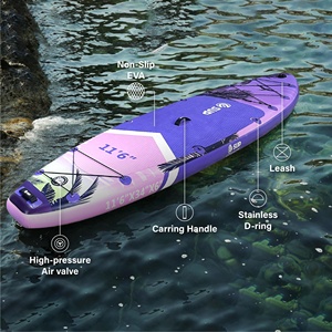 ESUP 11 ft 6 Stand Paddle Board Ultra Wide Inflatable Dock for Ocean Waters Durable Inflatable <strong>SUP</strong> for Fishing - Product Image 6