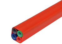 Gaine de Câblage Souterrain en PEHD à Enfouissement Direct, Multipaire 4 ou 7 Voies SN8 pour Fibre Optique Soufflée FTTH et Télécommunications