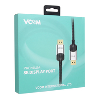 Câble DP vers DP 1.4 Version 32 Gbps HBR3 HDCP2.2 Mâle vers Mâle en Alliage d'Aluminium 8K 60Hz pour Moniteur de Jeu