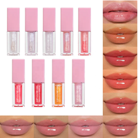Huile pour les lèvres personnalisée OEM en gros avec logo personnalisé huile gloss hydratante et imperméable aromatisée mignon pour les lèvres