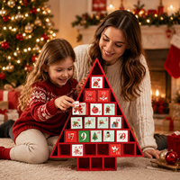 Meilleur choix - Calendrier de l'Avent de Noël - Boîte en matériaux recyclés - Bougies - Cosmétiques - Snacks - Bijoux - Cadeaux d'affaires - Personnalisable