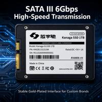 OEM/ODM Mevcut KANAGA G1100 Serisi 128GB-1TB SATA III 6Gbps SSD 2.5" Dahili Sabit Disk Marka Özelleştirmesi için