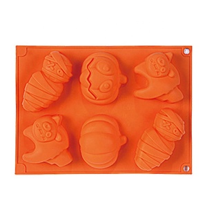 Lovely Halloween Pumpkin <b>Silicone</b> Mold Sustainable Cake <b>Tool</b> for Chocolate Gummy Sugar Candle Use - Product Image 1