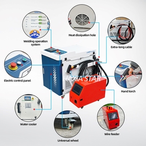 Nouvelle machine laser à fibre portative 4-en-1 2000W pour aluminium et acier, haute efficacité, refroidissement par eau, soudage de métaux - Product Image 3