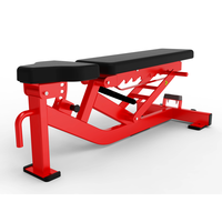 Banco de Pesas Multifuncional Ajustable, Banco para Mancuernas, Equipo de Entrenamiento de Fuerza para Ejercicios de Cuerpo Completo, Banco de Fitness