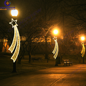 تصميم جديد لأضواء زينة رمضان وأعياد الميلاد على شكل عمود إنارة للشوارع، مقاومة للماء بمعيار IP65 للاستخدام الخارجي - Product Image 5
