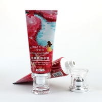 Tube rond vide en plastique de 30 ml personnalisable, motif encre Mariola Rose, pour emballage cosmétique d'huile essentielle, crème pour les mains, crème pour le visage
