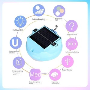 Lámpara de Camping LED Portátil, Recargable Solar, Impermeable con Clasificación IP65, con Certificación CE, Material PP para Uso en Emergencias al Aire Libre - Product Image 5