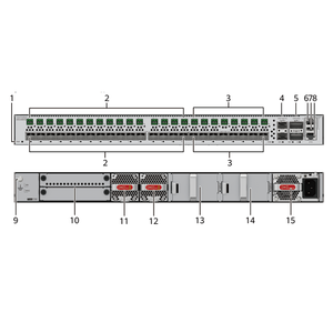 Commutateur réseau d'entreprise S5755E-H24HB2Y2CZ 98012862 avec 16 ports SFP+ 10GE, 8 ports SFP28 25GE/10GE, 24 ports PoE++ - Product Image 4