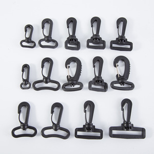 <b>Plastic</b> <b>Hook</b> Buckles Black 1-5cm For Bag Luggage Accessories Swivel Connectors Webbing <b>Hooks</b> Backpack Clips Spring 2024 - Product Image 1