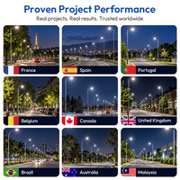 Nouvelles lampes solaires LED d'extérieur pour l'aménagement paysager, design moderne et novateur, avec capteur de mouvement radar ABS IP65, télécommande, 30W-200W