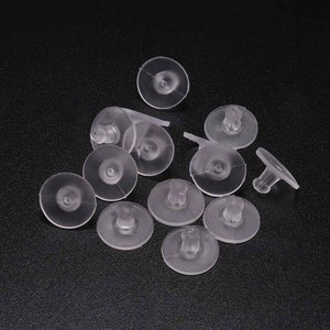 Bouchons d'oreilles en silicone, 6x11mm, grande taille, pour la fabrication de bijoux, accessoires de perlage - Product Image 2